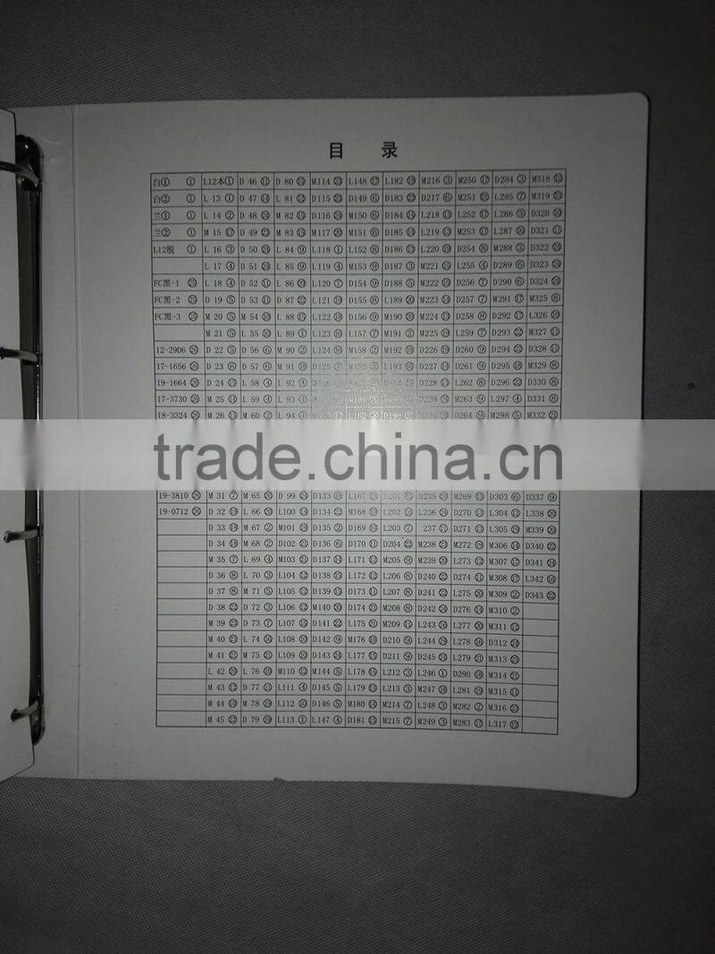 real yarn color shade for socks production yarn shade card