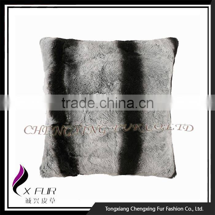 CX-D-103 Excellent Decorative Rex Rabbit Fur Cushion Covers