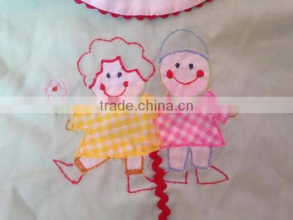 Wholesale cute embroider baby boutique frock designs of little girl clothes for baby wear