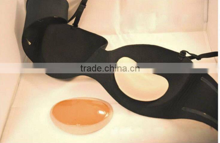 reusable magic self adhensive silicone rubber breast pads