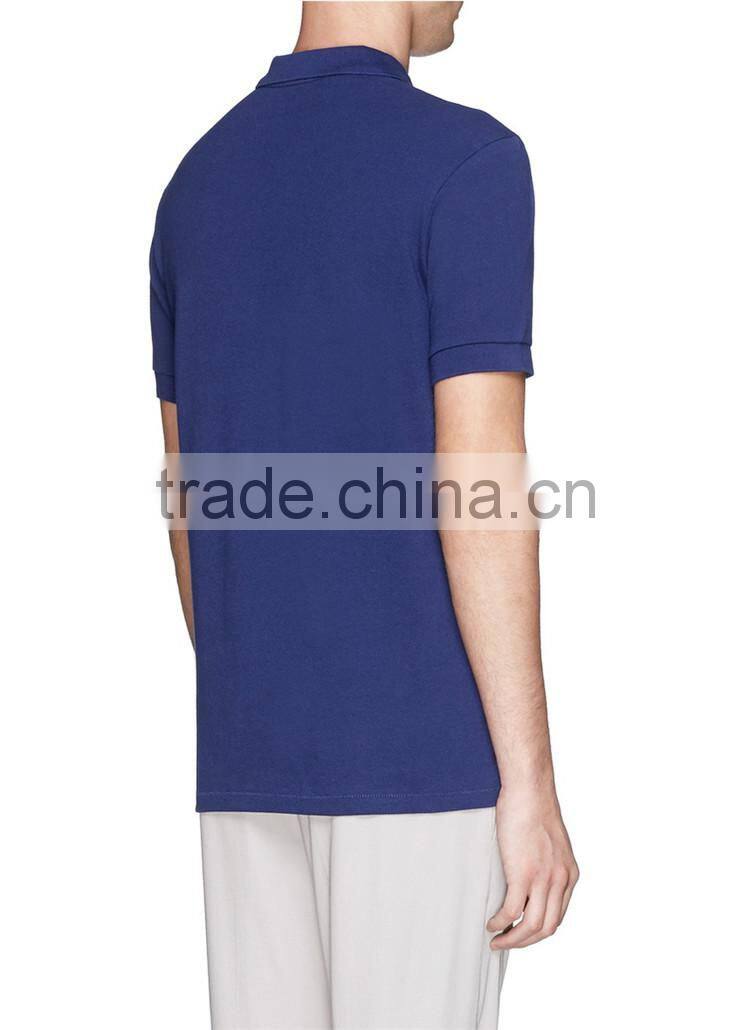 Bulk blue men's PK polo shirt 60% cotton 40% polyester cheap uniform polo shirts