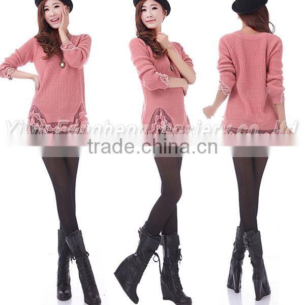 double-layer visible trample feet warm leggings