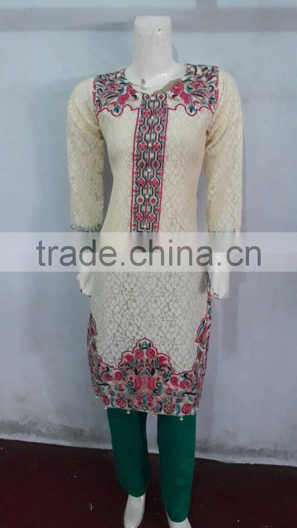 Pakistani net dress