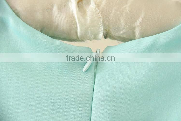 New India and Pakistan Clothing child Green handmade Flower wedding dress sweet girl Fluffy party dresses