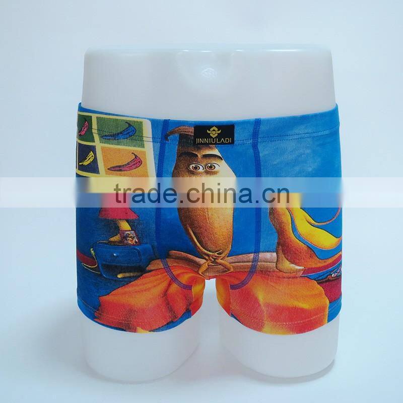 2016 New Style Men Brand of high Quality Underwear Cotton Print Classic Male Boxer