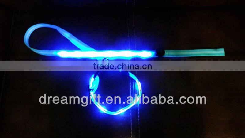2015 with 9 pcs LED light cute pet parts flashing Led leashes