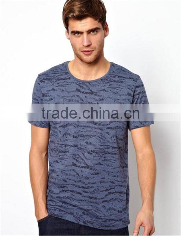 Garment factory custom scoop neck t shirt for men