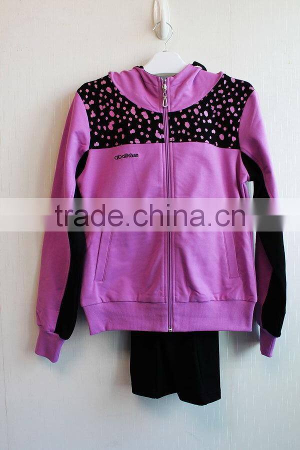 2016 Hot Sale Ladies Sport Set 2 Pcs Set Long Sleeve Casual Clothing