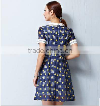 New Arrivals Summer Fashion Organza Chiffion New Design Mini Dress For Women