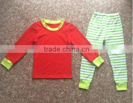 2017 new arrival christmas baby clothing little teenage kid child boys girls pajamas red pjs Kids Christmas Pajamas