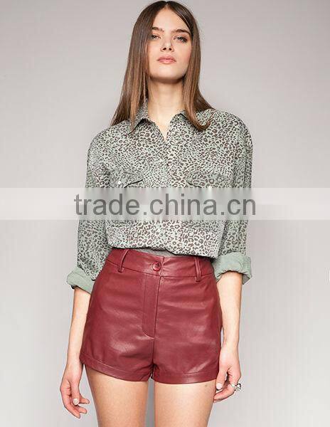 Amazing Europe United States to restore ancient ways fan joker wine red high waist lederhosen