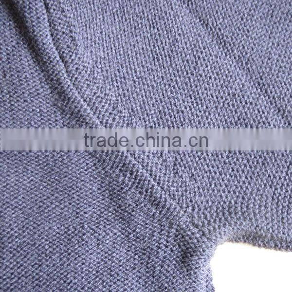 The ocean blue round neck jacquard design pullover casual men knitted sweater men