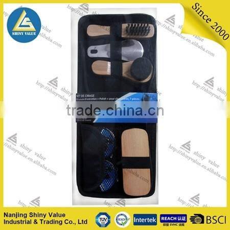 Men's professional travelling type shoe polish gift set/shoe care set/shoe polish kit