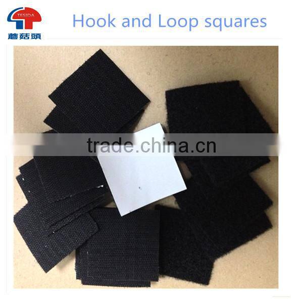 Glued adhesive Hook & Loop fastener tapes dots