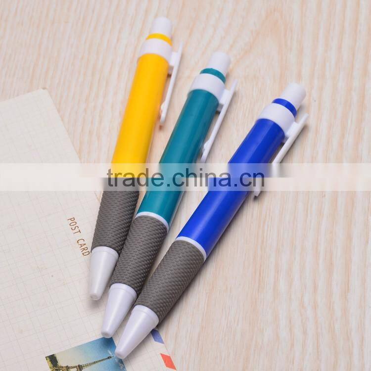 hot sale promotional gifts custom logo plastic cheap press ball pen