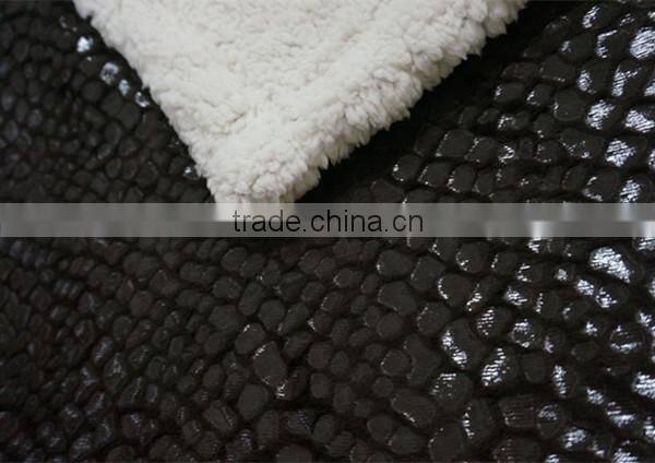 New arrival animal skin pattern lamb fleece blanket