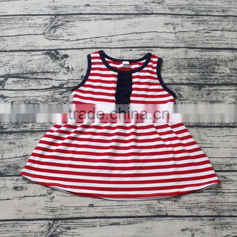 Striped Children Summer Boutique Outfits Sleeveless Shirts Icing Shorts Clothing Set M7042005