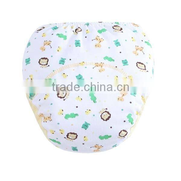 pretty flower printed style wholesale 100% cotton baby cloth diaper