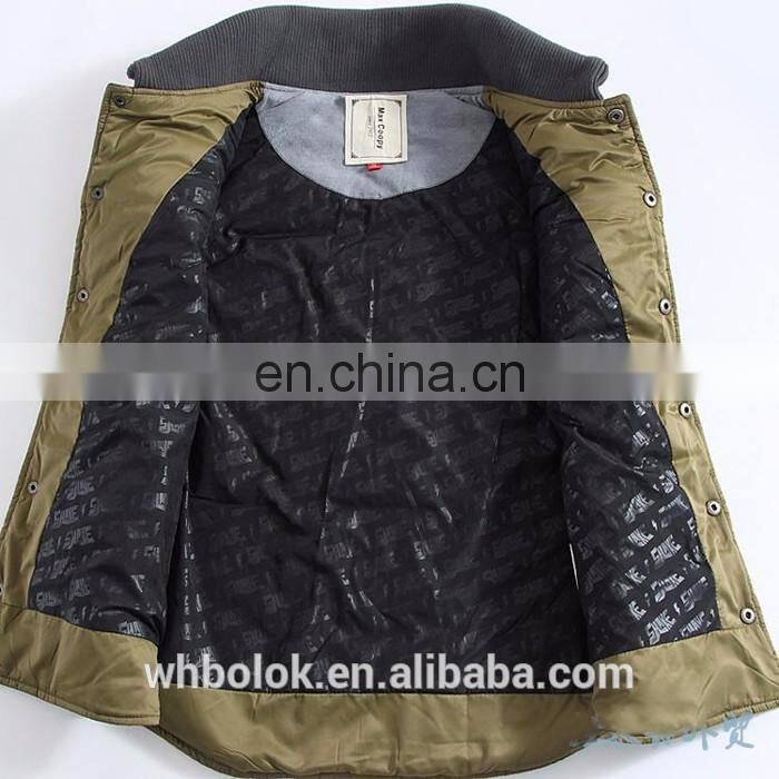 OEM Service Casual Style Winter Sportswear polyester padded Vest for Men