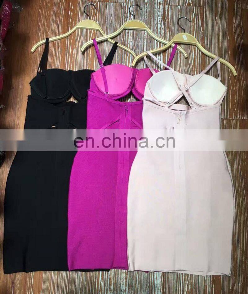 Amigo 2017 latst black cross over Strape sexy XXX bandage dress midi tube evening dresses for girls party wear