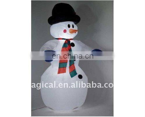 inflatable christmas santa with presents bag