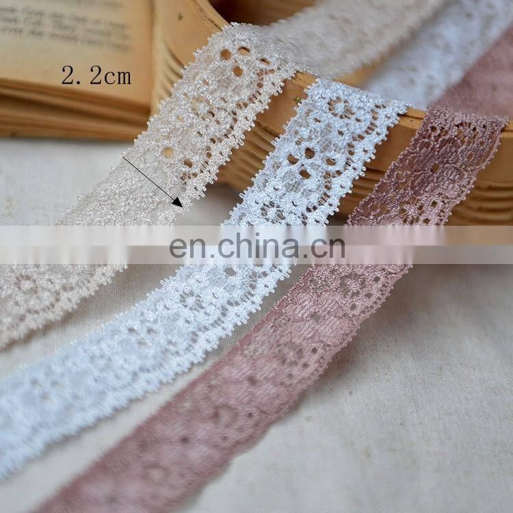 2018 new design colorful embroidery mesh lace tirmming
