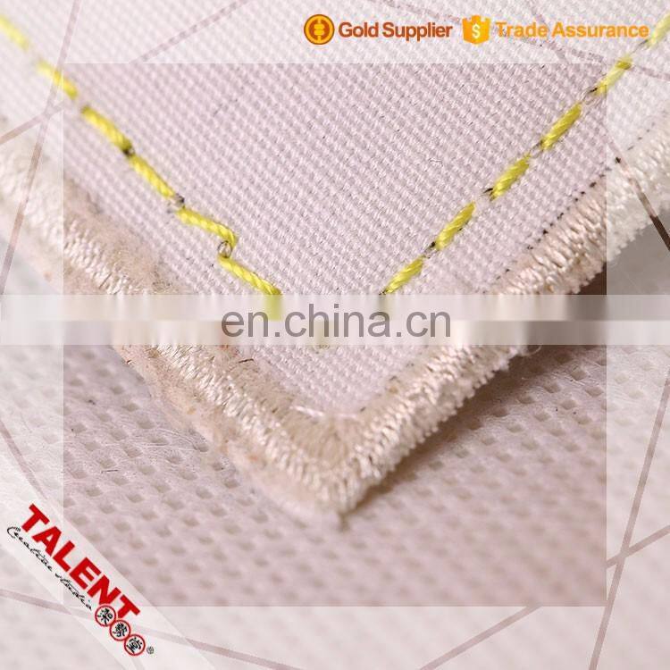 custom hot stamping brand logo bordure border jeans small leather patch sewing canvas for decoration