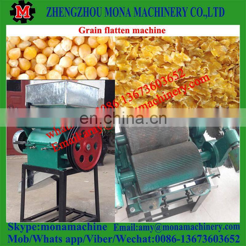 High efficient bean flaking mill flat machine/flatting mill/grinding flat machine with good feedback