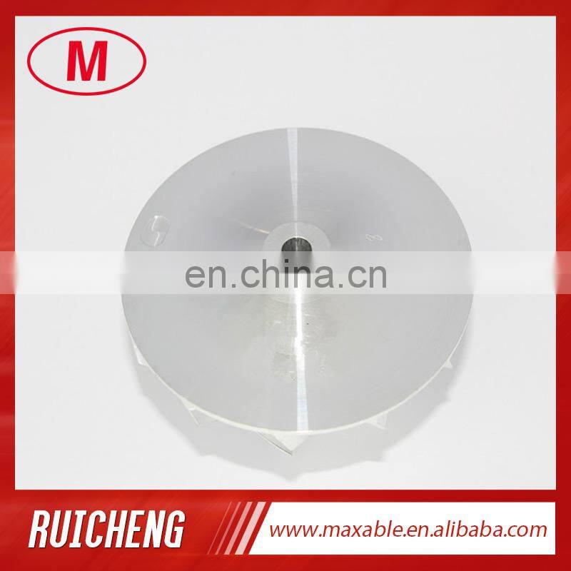 T04E 48.56/74.99mm 6+6 blades 442293-0009 turbo billet/milling/aluminum 2618 compressor wheel for 452003-0001/452072-0002
