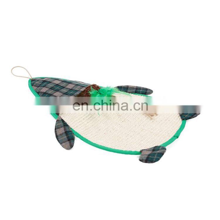 Hot selling good quality new design Polyester lovely soft cat toys,cat scratch board
