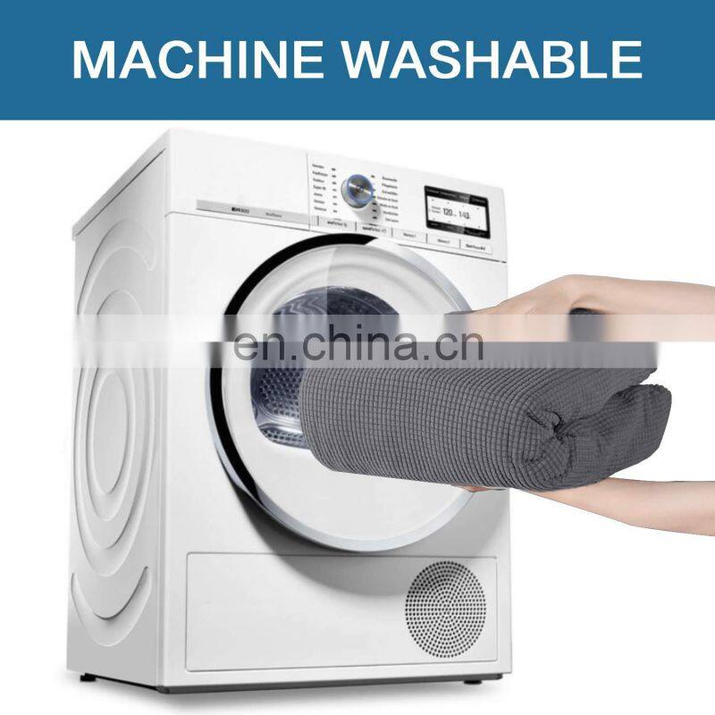 Striped loveseat Sofa Covers Polyester stretch Fabric Slipcover