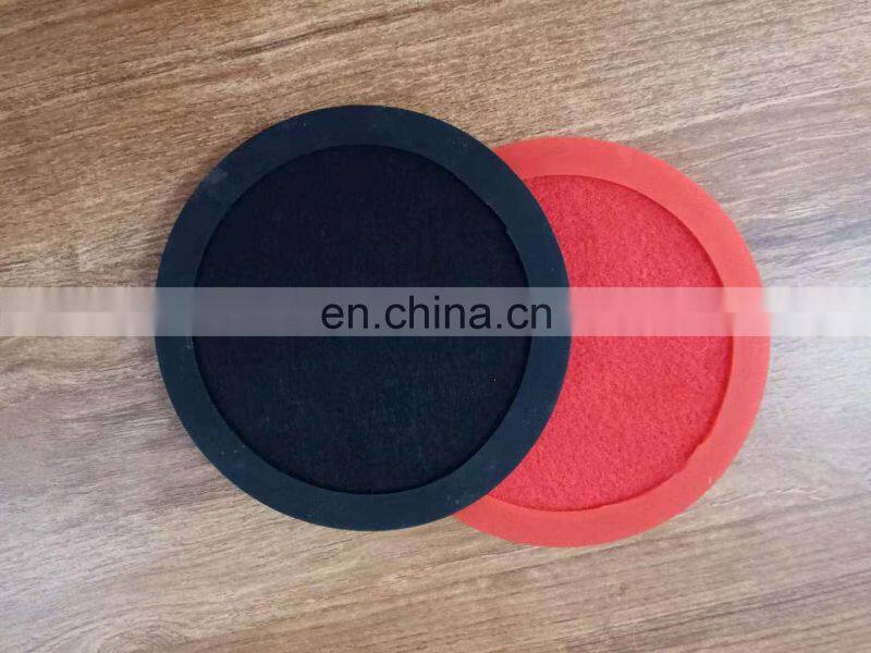 Custom silicone cup coaster set with felt pad
