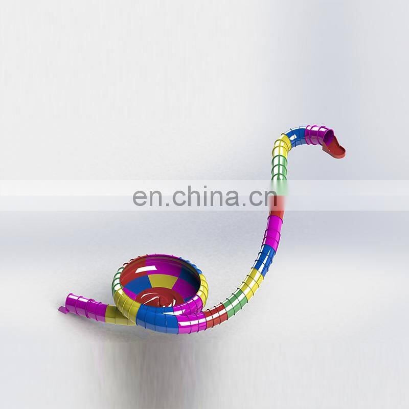 Huge Outdoor Water Slide Fiberglass Bowl Slide For Summer Entertainment