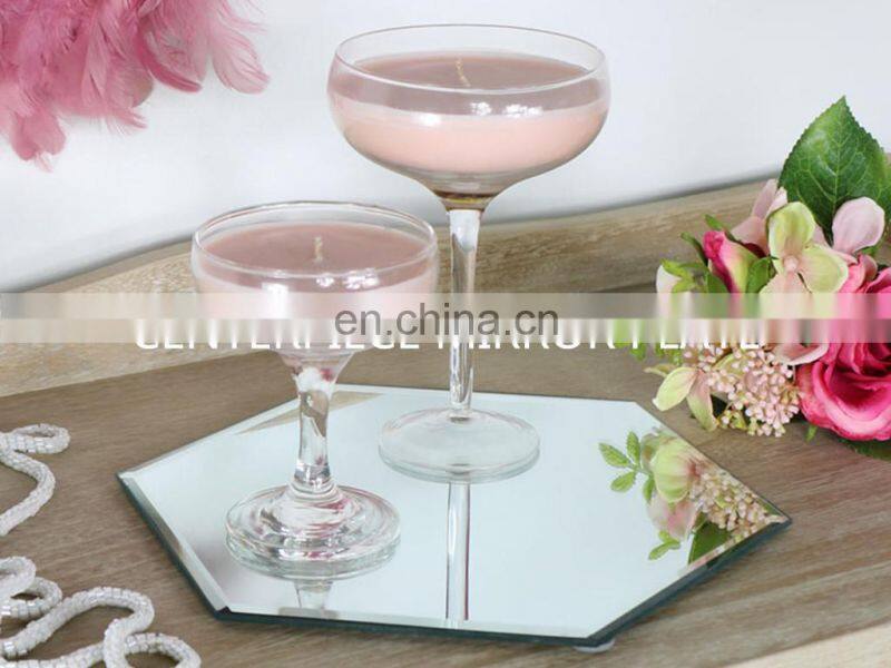 2019 Rectangular mirror centerpiece candle tray wedding decoration wholesale