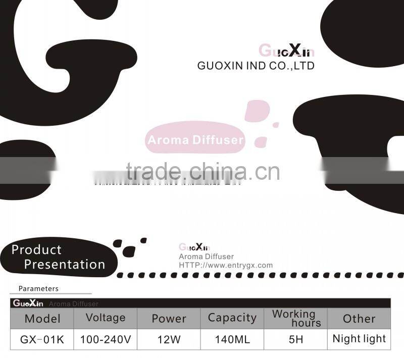 piano black vase shape vessential oil freshener