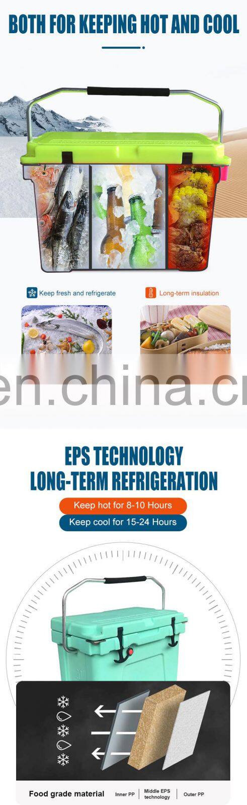 portable hiking camping modern travel sample outdoor modern sample camping cooler box travel fishing box ice chest small 20qt