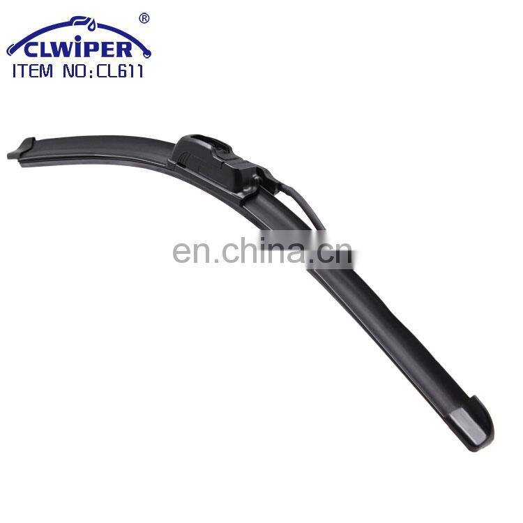 Windshield wiper inserts replacement size blades with nozzle and pipe water jet wiper blade