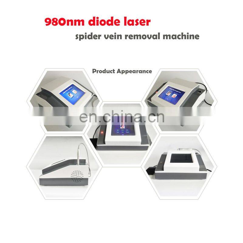 High Quality Multifunction 980nm Diode Laser Vascular Clearance Blood Spider Vein Removal Machine