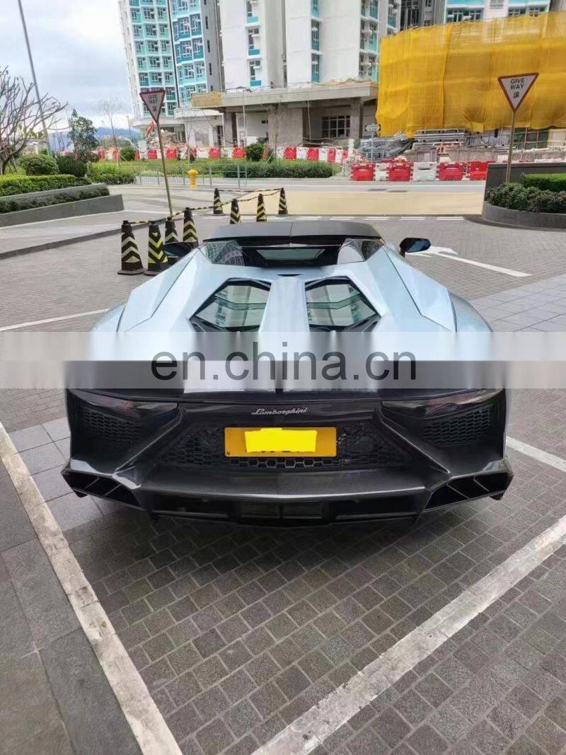 Runde Half Carbon For Lamborghini Aventador LP700 LP720 Mansory Style Body Kit Front Bumper Rear Bumper Side Skirts Wind Knife
