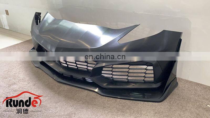 Runde Car Modification PP Material bodykit front bumper Upgrade For 2014+ Chevrolet Corvette ZR1 Bodykit Front Bumper