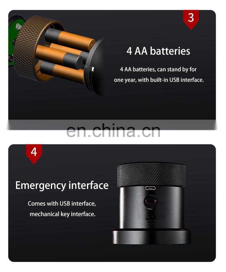 Front Door Keyless Entry Electronic Mortise Code Touchscreen App Unlock Cylinder Gate Door Lock For Office Rent House