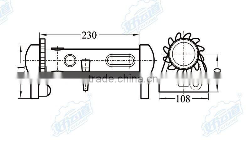 08148 Heavy Duty Winch,Weld-on Combination Webbing and Cable Winches