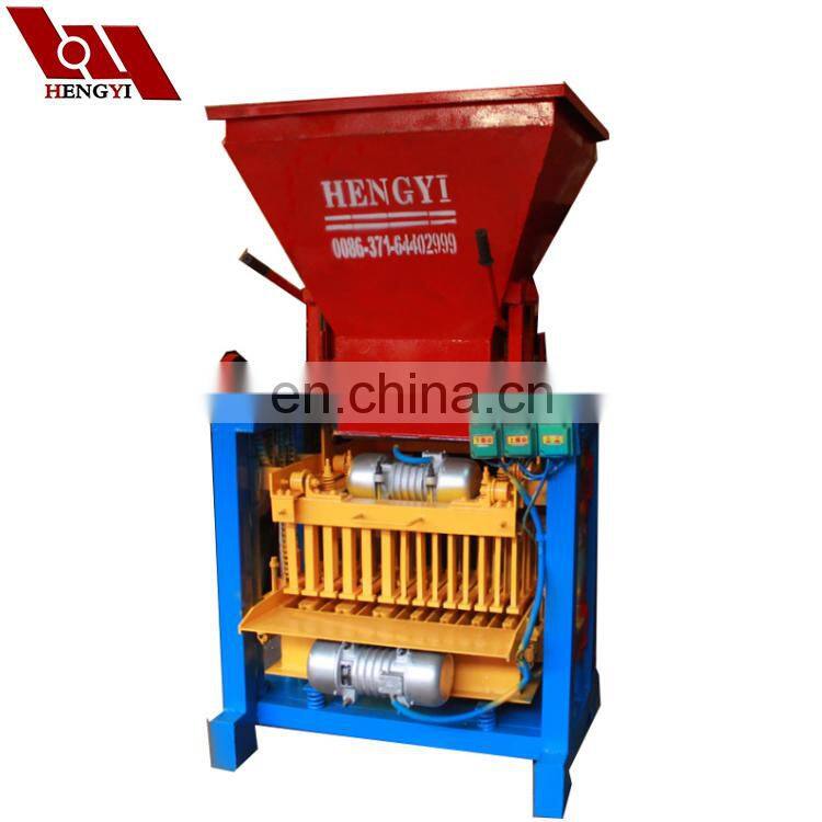 6 inches hollow block making machine/hydraulic adobe block making machine for sale/brick making machine price QT4-25BH