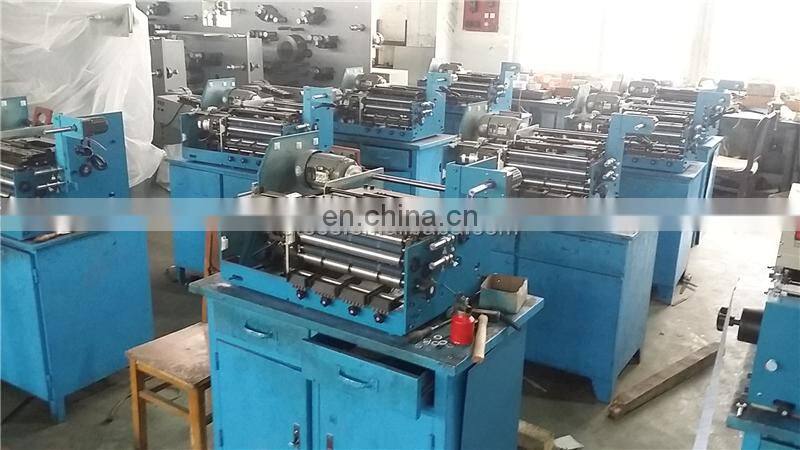 UTP460 4 color desk top mini garment satin label printing machine, wash care polyester ribbon rotary letterpress printer