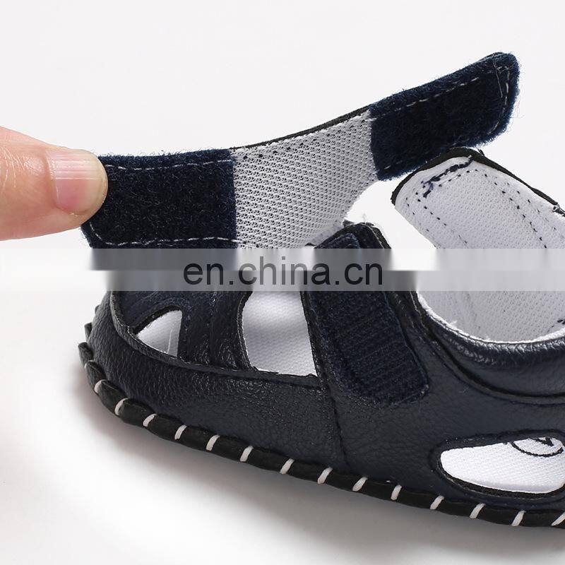 Summer Baby Boy Shoes Kids Beach Sandals for Boys Soft Leather Bottom Non-Slip Closed Toe Safty Shoes Children Shoes