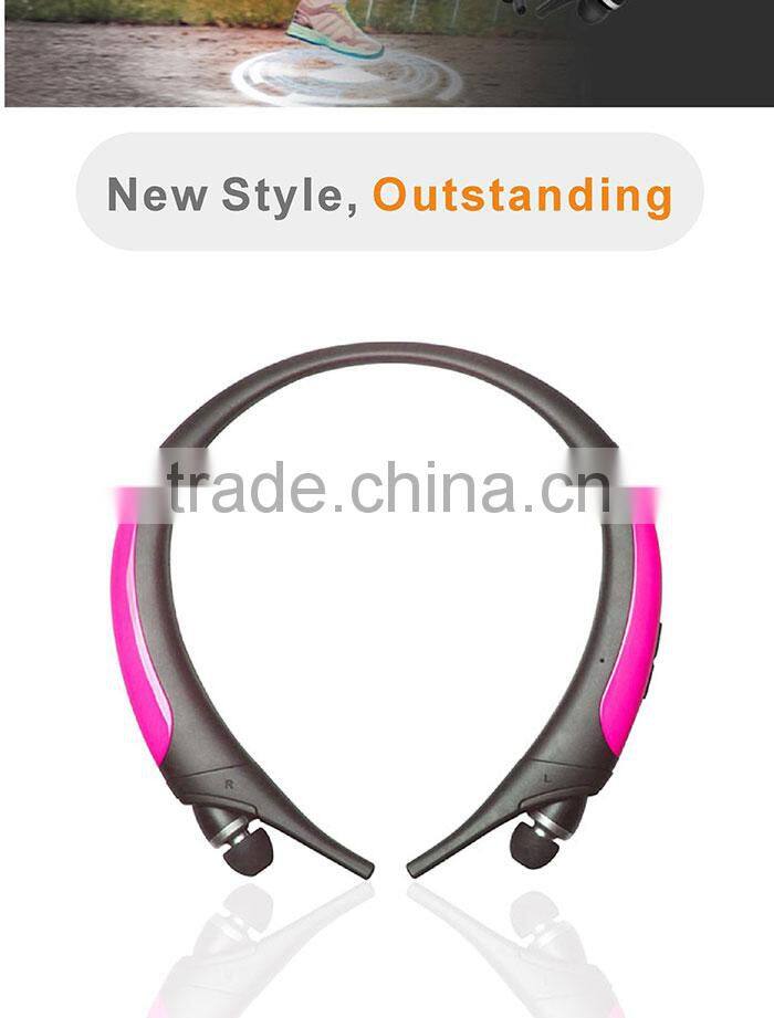 china bluetooth wireless headset headphones price with Calls vibration