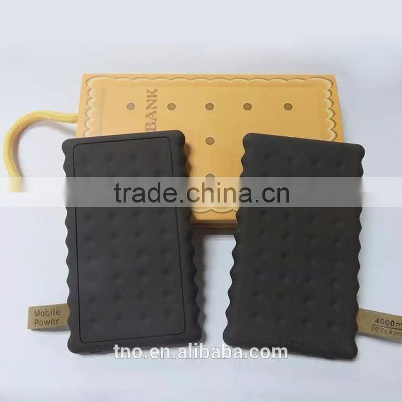 Novelty cookies mobile power bank 4000mAh wholesale alibaba