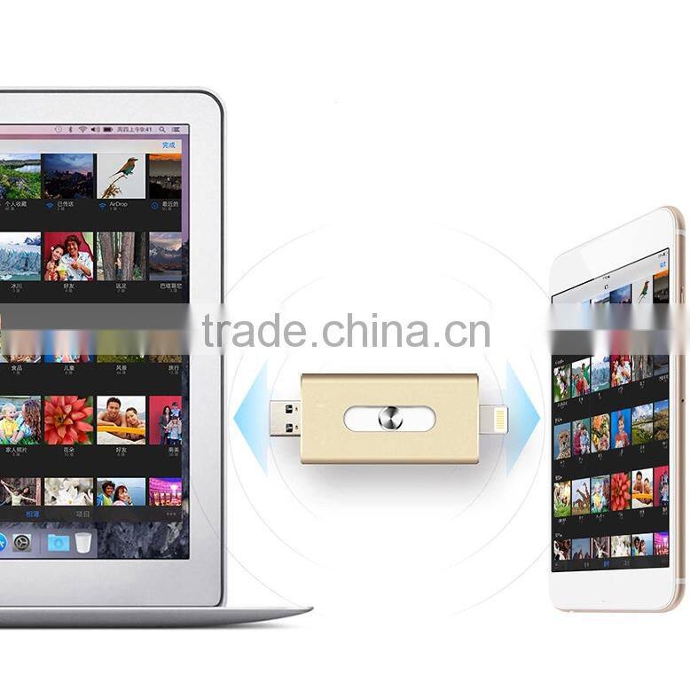 Wholesale alibaba OTG metal usb memory stick 32gb64gb for Iphone