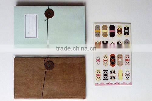 Creative Stationery Design with Saddle Stiching Binding