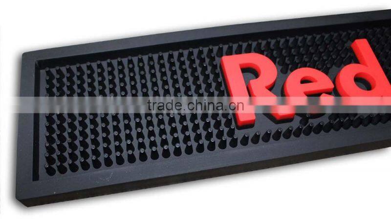 hot selling custom logo high quality durable PVC bar mat